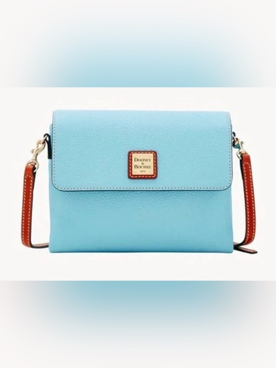 Dooney & Bourke Handbags - Dooney & Bourke Pebble Grain Hunter Crossbody in Caribbean Blue EUC MSRP: $338